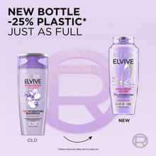 L'Oreal Paris Elvive Hyaluron Plump Hydrating Shampoo, 72H Intense Moisture, Squeeze, 13.5 fl oz