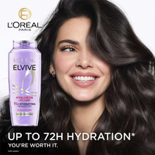 L'Oreal Paris Elvive Hyaluron Plump Hydrating Shampoo, 72H Intense Moisture, Squeeze, 13.5 fl oz