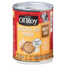 Ol' Roy Chicken & Rice Dinner Meaty Loaf Wet Dog Food, 13.2 oz Can (6 and 12 packs)
