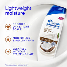 (6 pack) Head and Shoulders Coconut Dandruff Shampoo, Hydrating, Lightweight Moisture, Color Safe, 12.5 fl oz