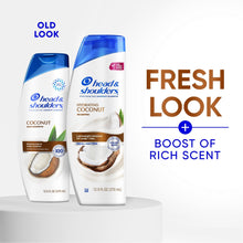 (6 pack) Head and Shoulders Coconut Dandruff Shampoo, Hydrating, Lightweight Moisture, Color Safe, 12.5 fl oz