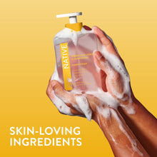 (6 pack) Native Liquid Hand Soap, Sparkling Lemon & Tangerine, Non-drying, Naturally Derived Cleansers, Sulfate Free, 13 fl oz