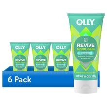 (6 pack) OLLY Revive Body Scrub Exfoliates & Repairs Skin Barrier Neroli Dew, 6 oz