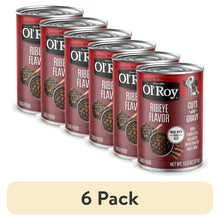 6pack_Ol_RoyRibeyeFlavorCutsinGravyWetDogFood_13.2ozCan - USA Mega Market