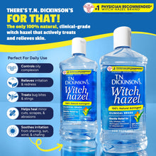 (6 pack) T.N. Dickinson's Witch Hazel Astringent, 100% Natural, 16 fl oz