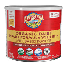 Earth's Best Organic Dairy Baby Formula with Iron, 21 oz., 2 ct.