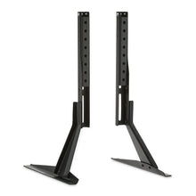 onn Tabletop TV Stand for 37" to 70" TVs, Holds up to 110 lbs, Black- Metal Legs for Tabletop