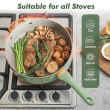 SENSARTE Nonstick Pots and Pans Set, 18Pcs Non Stick Cookware Sets, Induction Kitchen Cookware Sets