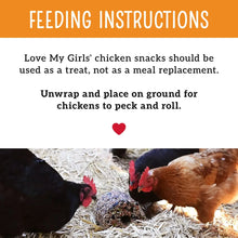 Love My Girls Peck 'N Roll Boredom Buster for Chickens, 2.5 lb. Seed Log, 1-Pack