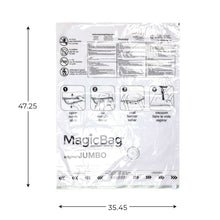 MagicBag Jumbo Vacuum Storage Bags, 4 Pack Flat Compression Bags for Bedding, Space Saving & Airtight