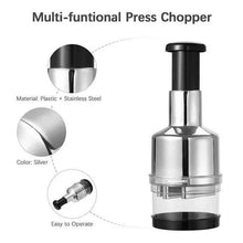 Food Chopper, Easy to Clean Manual Hand Vegetable Chopper Dicer, Onion Chopper for Veggies Garlic Salads