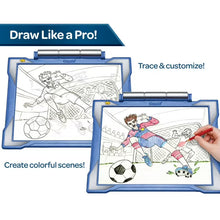 Crayola Light-Up Tracing Pad, Blue, Colored Pencils, Arts & Craft Supplies, Art Toys, Screen Free Activity, Gift for Kids & Artists
