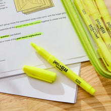 Pen+Gear Pocket Highlighters, Chisel Tip, Yellow, 4 Count