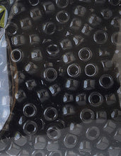 Hello Hobby Pony Bead Mix, Black, 500 Pieces, Plastic Craft Beads for Jewelry Making and DIY Projects