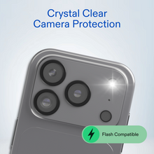 onn iPhone 17 Pro Max 3-Pack Glass Screen Protector with Camera Glass and Easy Installation Frame