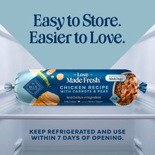 Blue Buffalo Love Made Fresh Dog Food, Refrigerated, Chicken Recipe, 1-lb Roll
