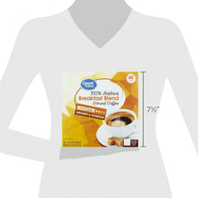 Great Value 100% Arabica Breakfast Blend Medium Roast Ground Coffee Pods, 48 Ct