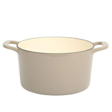 Martha Stewart Everyday Eastwick 7 Quart Enamel on Cast Iron Dutch Oven Taupe
