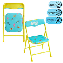 Bluey Kids' 2-piece Activity Desk and Chair Set, Blue/Yellow