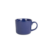 10 Strawberry Street Double Line 16 Piece Stoneware Dinnerware Set, Cobalt Blue