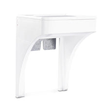onn. White Outlet Shelf with Power Cord Storage Compartment