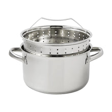 Mainstays Stainless Steel 4-Quart Steamer Pot with Glass Lid, Induction Compatible, Dishwasher Safe, Veggies, Fish