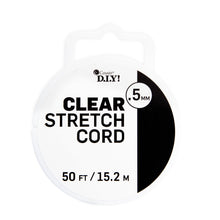 (6 pack) Cousin DIY 0.5 mm Clear Elastic Stretch Cord, 50 ft Roll, Jewelry Making