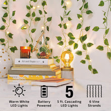 BrightSide LED Cascading Curtain Vine Indoor Lights, Warm White, 3.5ft W x 5ft H