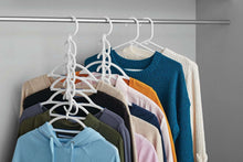 Mainstays Space Saving Cascading Foldable Non-Slip Plastic Clothing Hanger, 10 Pack, White