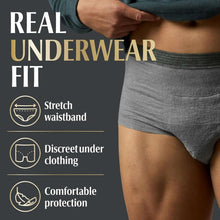 Depend Real Fit Adult Diapers, Incontinence Underwear for Men, Disposable, Maximum Absorbency, Small/Medium, Black, 56 Count (2 Packs of 28), Packaging May Vary