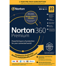 Norton 360 Premium 10 Devices, 1-Year Subscription with Auto Renewal