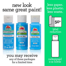 Apple Barrel Multi-Surface Acrylic Craft Paint Set, Bold Brights, 2 fl oz, 12 Piece