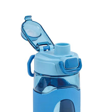 Your Zone 16 Fluid Ounces Water Bottle, Blue, Tritan, Silicone Sleeve, No Straw, Reuseable