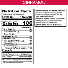 Kellogg's Cinnamon Graham Snacks, Kids Snacks, 10 Count