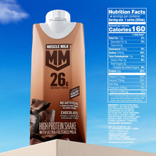Muscle Milk 26g High Protein Shake, Chocolate, Ultra- Filtered Milk 11 fl oz, 4 pack