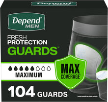 Depend Guards Incontinence Pads for Men, Maximum Absorbency