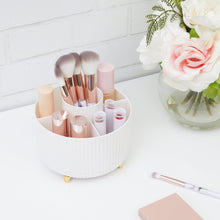 Premium Rotating Beauty Organizer with 5 Compartments for Easy Access