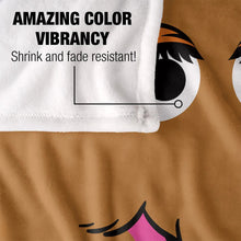 Sesame Street Snuffleupagus Face Officially Licensed Silky Touch Super Soft Throw Blanket 50' x 60'