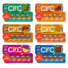 CirC Energy Bites - 12 Pack Peanut Chocolate Chip Gluten Free Protein Balls - 10g Protein, Whole Grains, Nuts & Fruit - Portable Healthy Snacks for Adults & Kids.