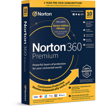 Norton 360 Premium 10 Devices, 1-Year Subscription with Auto Renewal