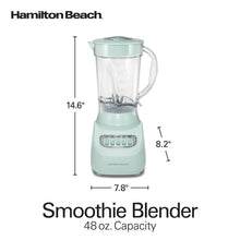Hamilton Beach Smoothie Blender for Kitchen, 48 oz Jar, Great for Smoothies, Shakes and More, Mint