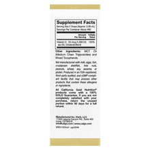 California Gold Nutrition, Vitamin D3, 25 mcg (1,000 IU), 1 fl oz (30 ml)
