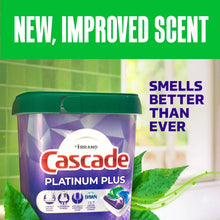 Cascade Platinum Plus Dishwasher Pods, Dishwasher Detergent, Dish Detergent Soap, Fresh, 19 Count