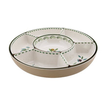 Better Homes and Gardens Bamboo Melamine Olive Chip and Dip Serve Tray for Stylish Entertaining