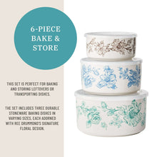 The Pioneer Woman Agatha 6-Piece Nesting Baker Set With Lids