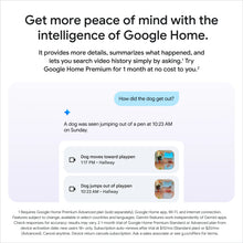 Google Nest Cam Indoor (Wired, 3rd Gen) - Indoor Security Camera with 2K Video - Works with Google Home - With Gemini - Berry