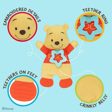 Disney Baby Winnie The Pooh Sensory Blanky with Crinkle and Teether Feet for Infant Baby Boys and Girls