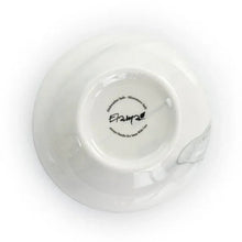 Elama Fine Marble 16 Piece Stoneware Dinnerware Set in Black and White