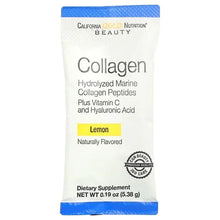 California Gold Nutrition, Marine Collagen Peptides Plus Vitamin C and Hyaluronic Acid, 30 Packets, 0.19 oz (5.38 g) Each