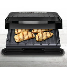 George Foreman 4-Serving Nonstick Grill & Panini Maker with Removable Dishwasher-Safe Plates